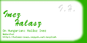 inez halasz business card